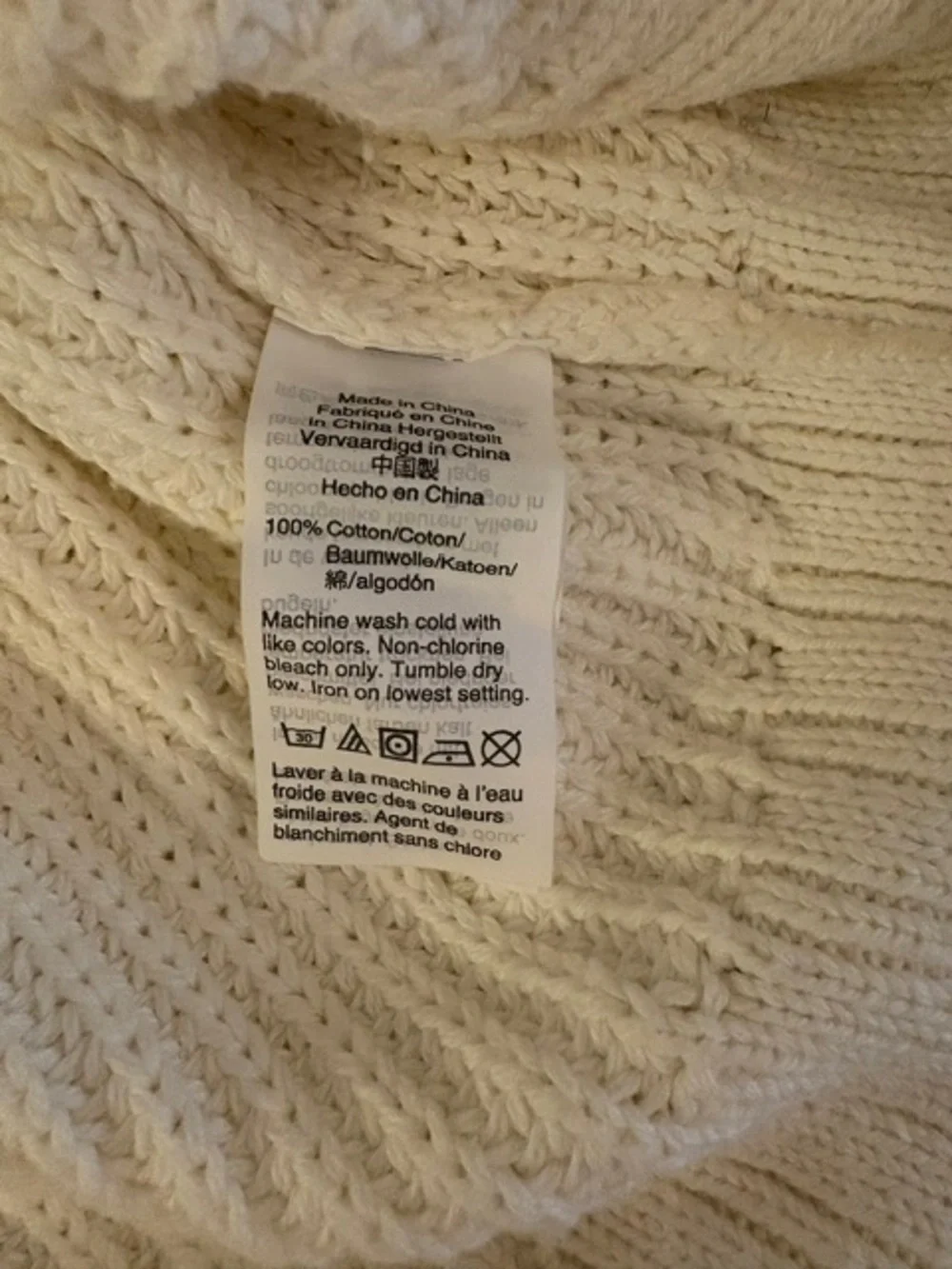 J. Crew Cream Knit Scoop-Neck Sweater